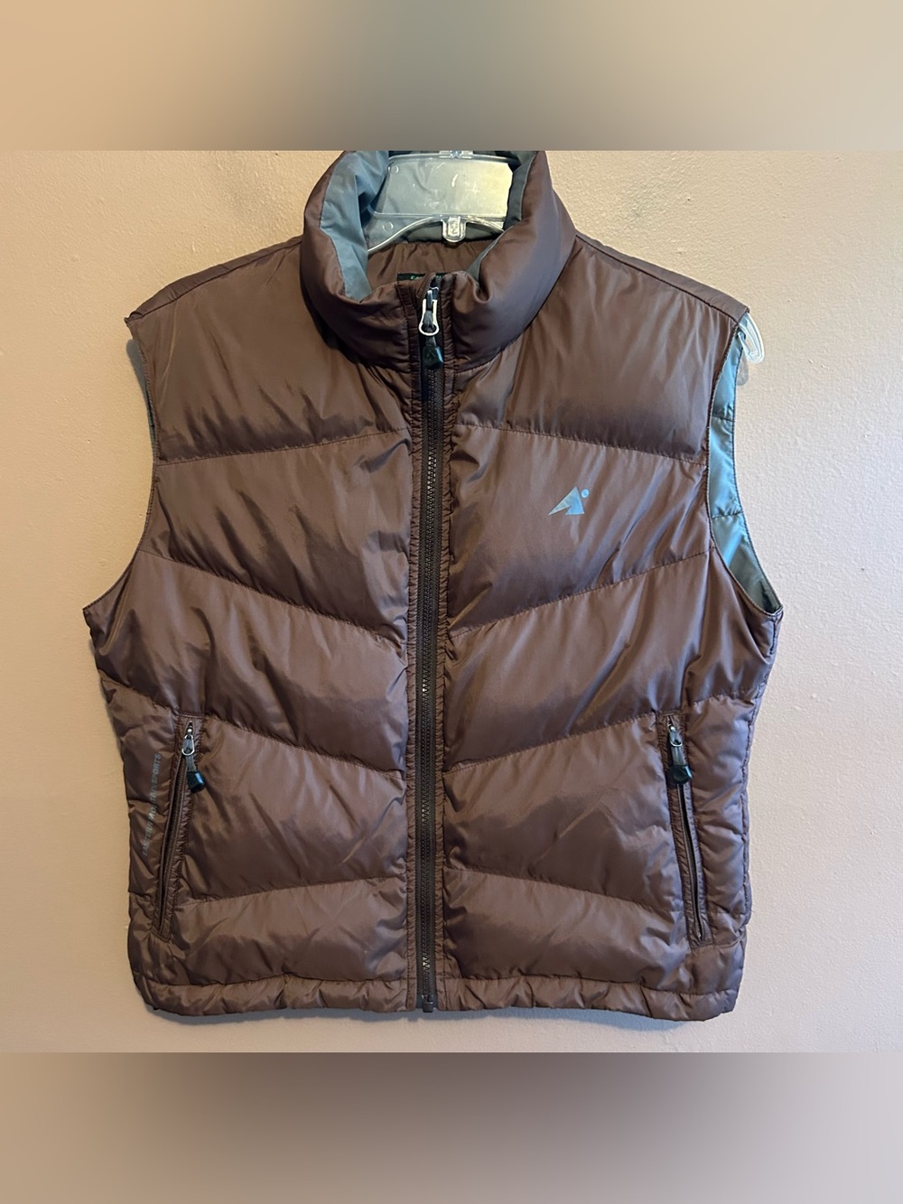 Eastern Mountain Sports EMS Goose Down Puffer Vest Brown Women’s Size Small